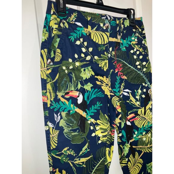Chico’s Toucan Rain Forest Ankle Pants size 00 - Picture 5 of 8